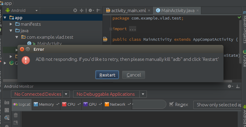 android studio mac always initializing adb android studio mac always initializing adb