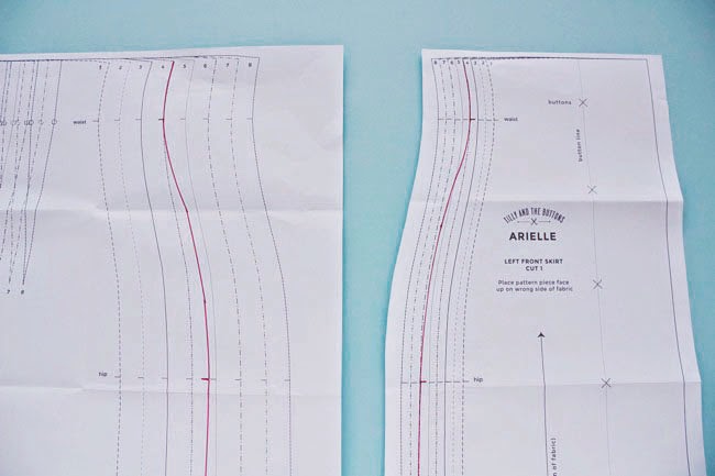 Arielle sewing pattern - How to fit the skirt