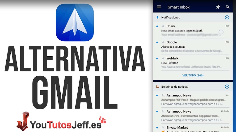 Descargar Spark para Android, Alternativa a Gmail