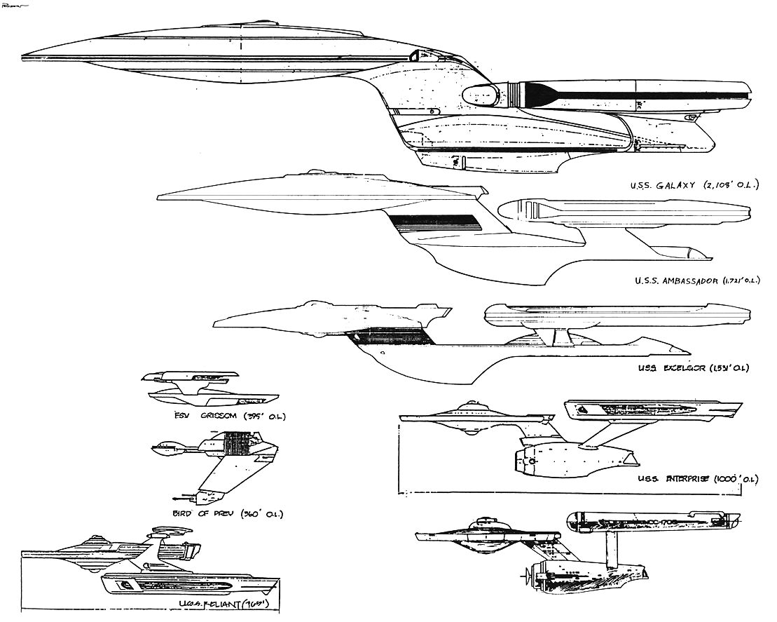 FLEETYARD STAR TREK Modeling Blog The Size Of The Excelsior Class fleetyard-star-trek-modeling-blog-the-size-of-the-excelsior-class