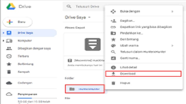 Cara Download Folder Di Google Drive 2021 Cara1001