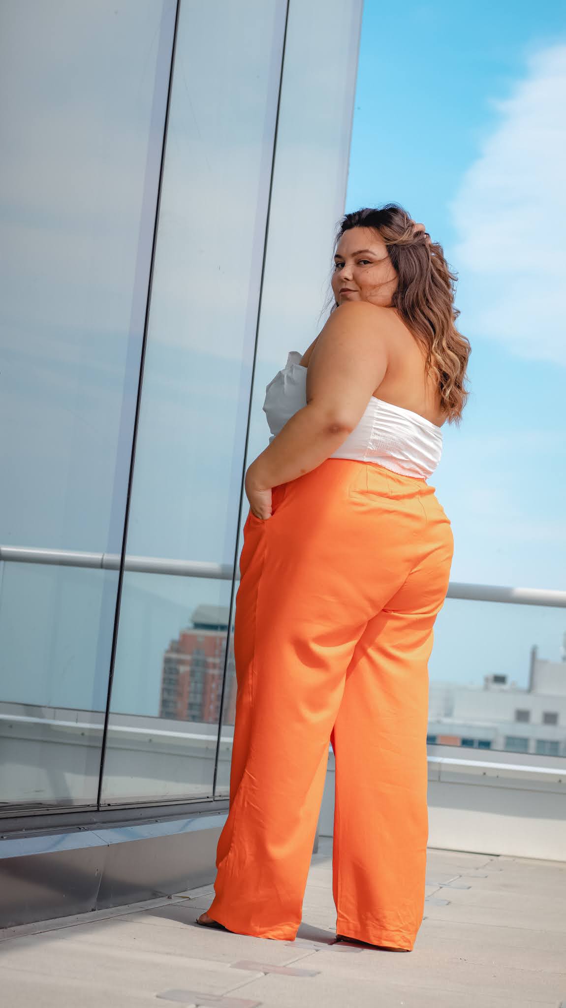 How to Wear Plus Size Wide Leg Pants - Natalie in the City