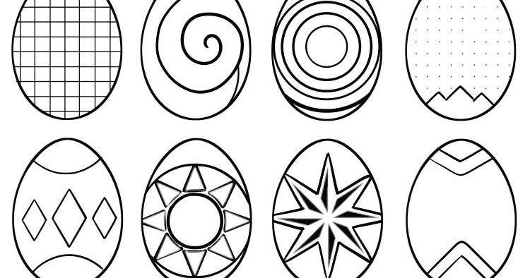 abstract easter egg coloring pages - photo #7