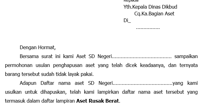 Contoh Berita Acara Barang Rusak Rasmi G