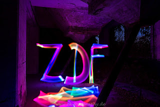 Lightpainting Lichtkunst ZDF Maxipark