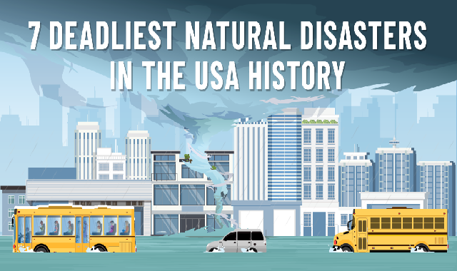 7 Deadliest Natural Disasters in the USA History #infographic