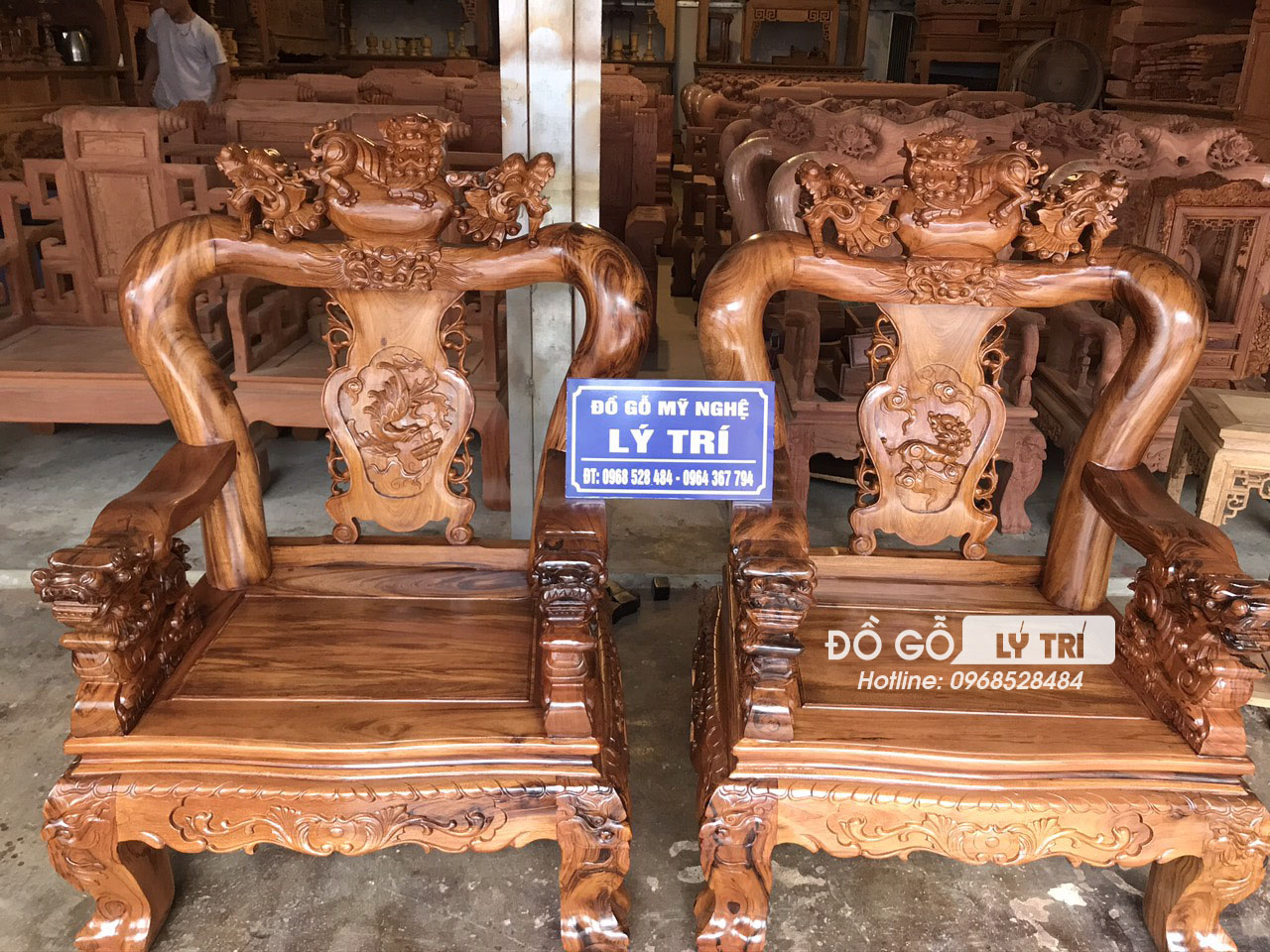 Bộ ghế ghê đỉnh tay 12 gụ ta Quảng Bình