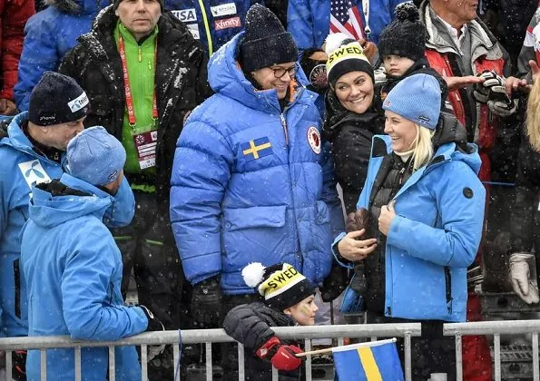 Crown Princess Victoria, Prince Daniel, Princess Estelle and Prince Oscar, Crown Prince Haakon and Crown Princess Mette-Marit