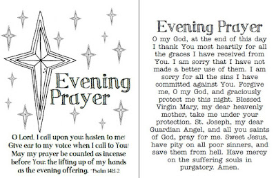 prayer evening morning prayers printable catholic night scripture offering cards children looktohimandberadiant radiant him youth verse per four title text