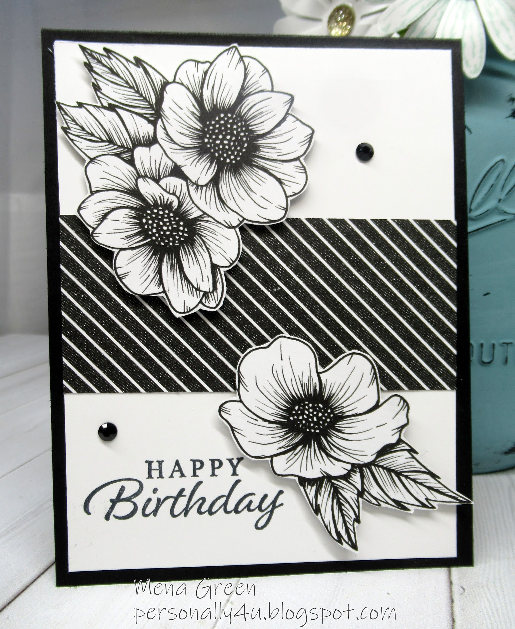 Personally Yours: Happy Birthday in Black & White: True love Designer