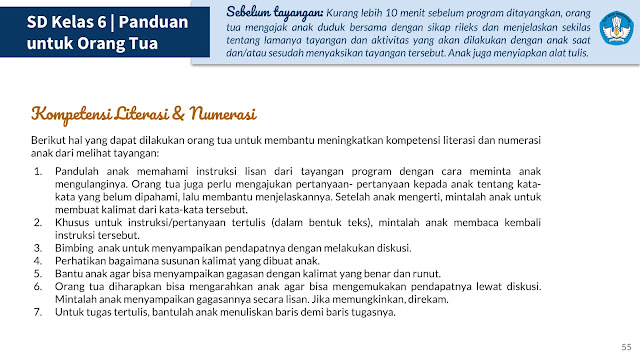 Panduan Belajar Dari Rumah Minggu Ke 5 (BDR) 1 - 5 Januari 2021 Di Televisi Republik Indonesia (TVRI) Untuk Jenjang Pendidikan PAUD Dan Sekolah Dasar (SD)