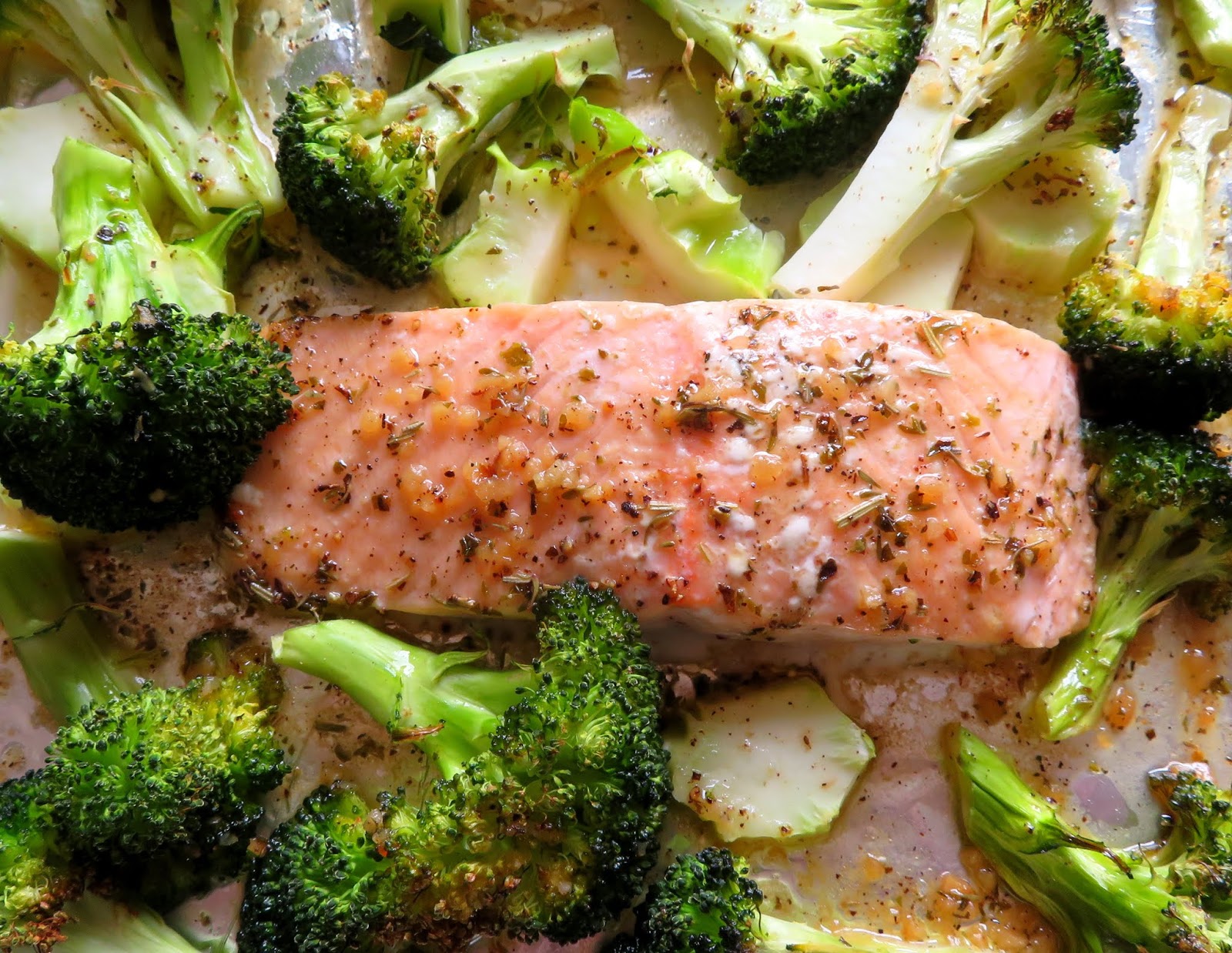 Garlic Butter Salmon & Broccoli for two The English Kitchen