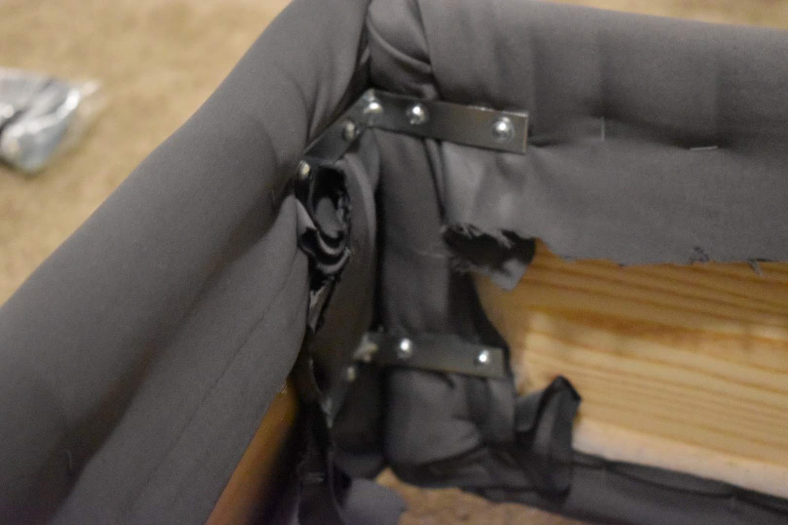 How To Turn A Metal Bed Frame Into An Upholstered Bed Leah Maria Designs