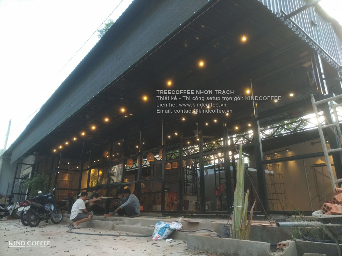 Mô hình quán cafe khung thép tiền chế đẹp Mô hình quán cafe khung thép tiền chế đẹp