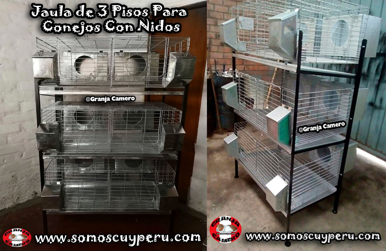 VENTA DE JAULAS PARA CONEJOS / JAULAS PARA MADRES CON NIDOS / JAULAS