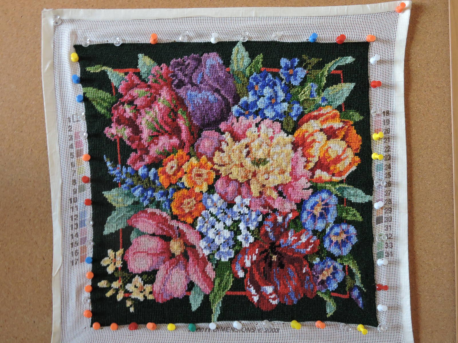 Frazzle Frenzy Another Needlepoint Block Complete