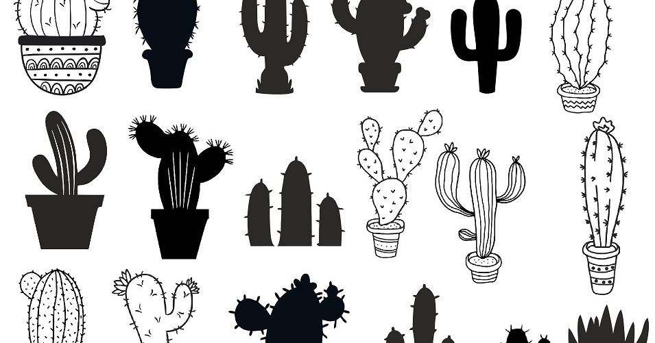 digitalfil: Cactus svg,cut files,silhouette clipart,vinyl files,vector digital,svg file,svg cut