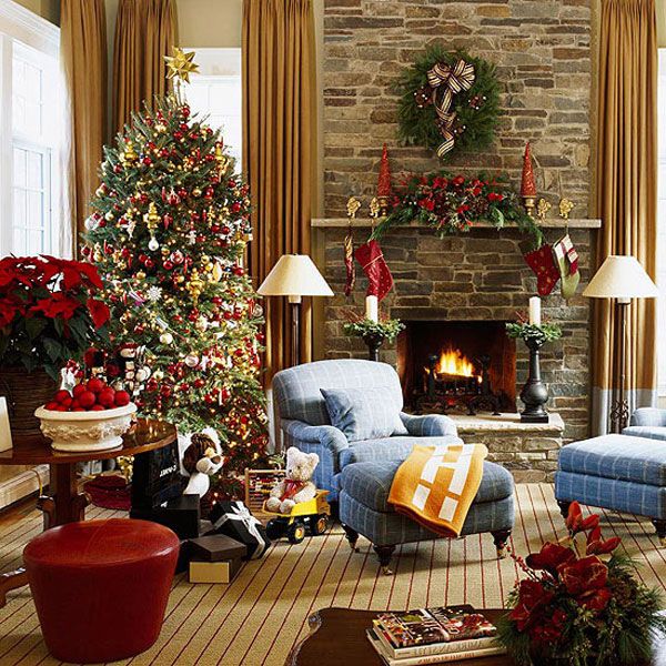 Beautiful Christmas Living Room Decorations - Unique Wallpaper