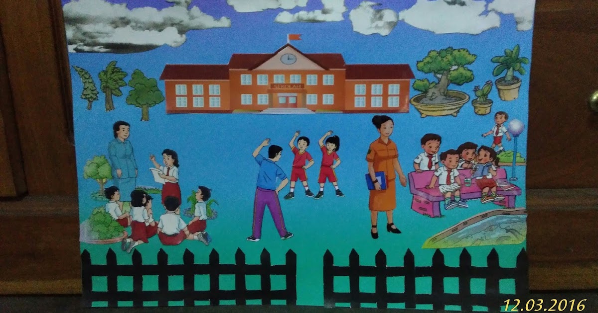 Gambar Montase Lingkungan Sekolah Terkini Banget