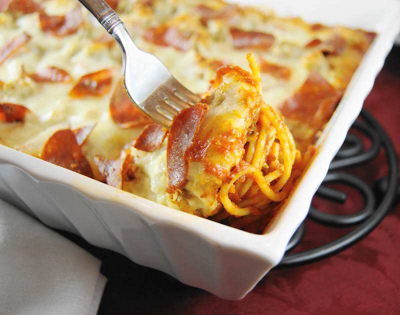Pizza Spaghetti Bake The Kitchen is My Playground