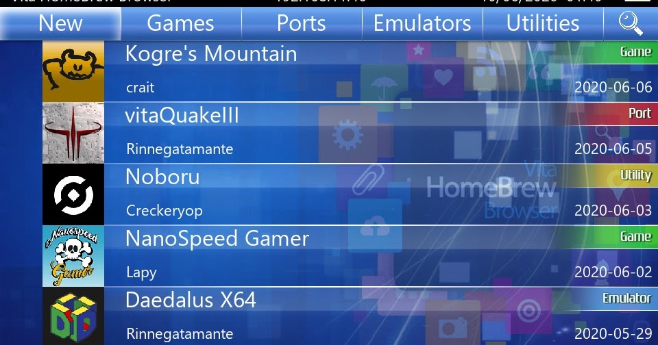 vita 自作ソフトを本体で直接ダウンロード&インストールできるVita Homebrew Browser紹介