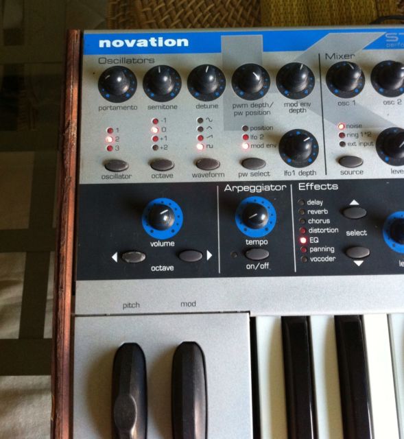 MATRIXSYNTH Novation KStation with Wood End Panels