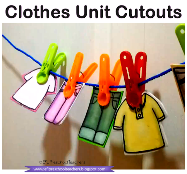 cutouts on a clothesline