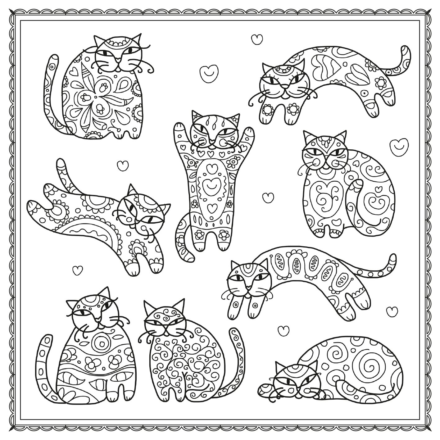 Katzenbilder Gezeichnet: Ausmalen für Groß und Klein – Entspannung und Kreativität mit kostenlosen Ausmalbildern!