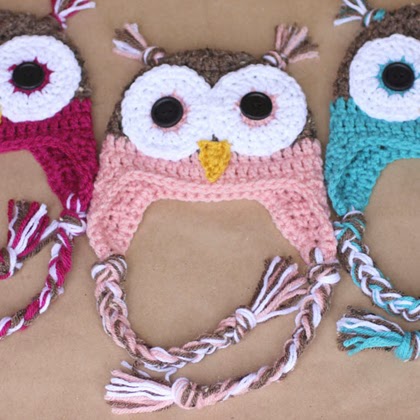 Crochet Owl Hat Pattern