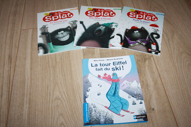Je lis avec Splat et La tour Eiffel fait du ski : nouveautés de chez Nathan