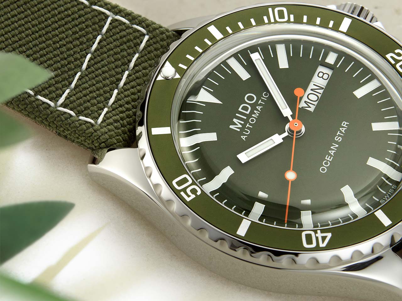 Mido Ocean Star Tribute Khaki Green Time and Watches