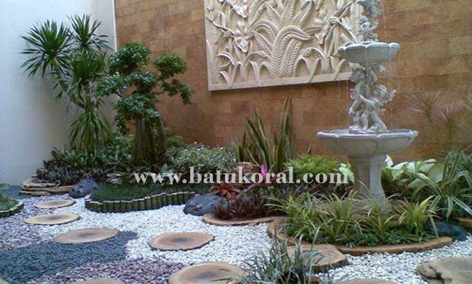 Batu Koral Bisa Percantik Taman Minimalis ? ~ JUAL BATU ALAM MURAH