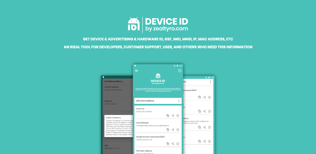 Device ID - Get All Android Device Informations & IDs 2 Device ID - Get All Android Device Informations & IDs