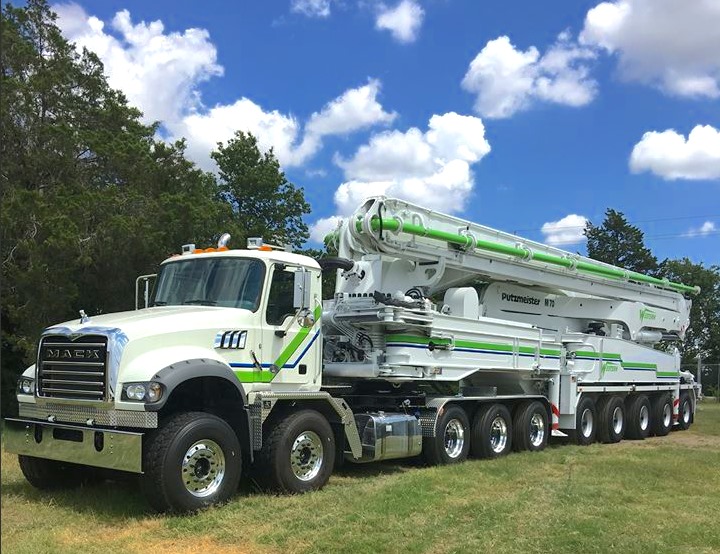 Industrial History World's largest concrete pump truck