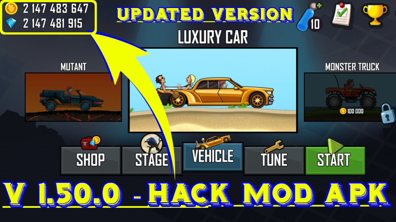 Hill Climb Racing Mod APK 1.60.0 (Unlimited Money) For Android