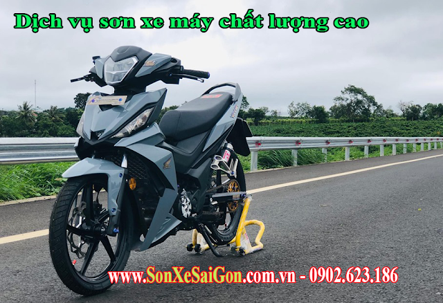 Sơn xe máy Honda Winner màu xám xi măng cực đẹp Sơn xe máy Honda Winner màu xám xi măng cực đẹp