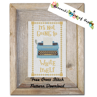 Motivation Monday It's Not Going to Write Itself Typewriter Cross Stitch Pattern Motivation Monday It's Not Going to Write Itself Typewriter Cross Stitch Pattern