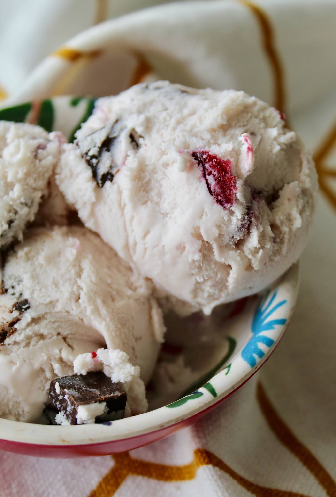 Cherry Chocolate Chunk Almond Ice Cream
