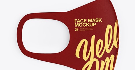 Download Free Folded Face Mask Mockup PSD Mockup Template