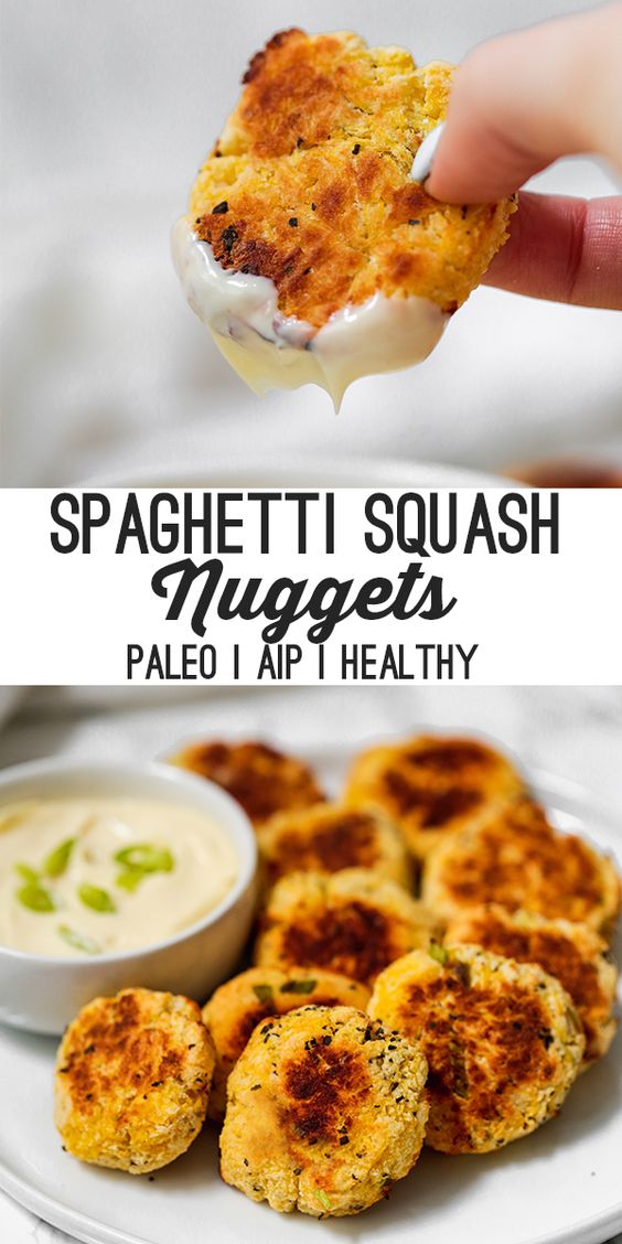 Paleo Spaghetti Squash Nuggets (AIP, Low Carb) Yummy 2
