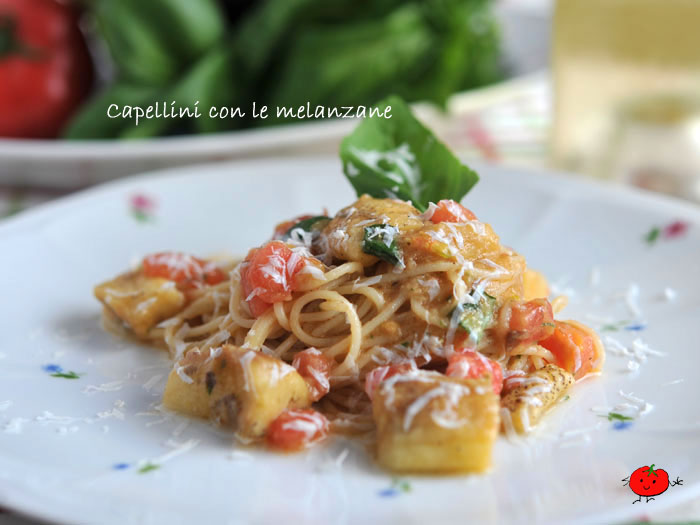 tomatica blog 7月 Capellini con le melanzane