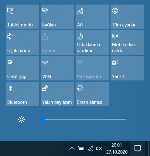 Windows 10 parlaklığı nasıl ayarlanır