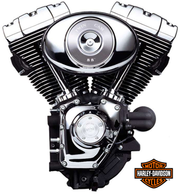 Adesivo de Parede Motor Harley Davidson - Modelo Exclusivo