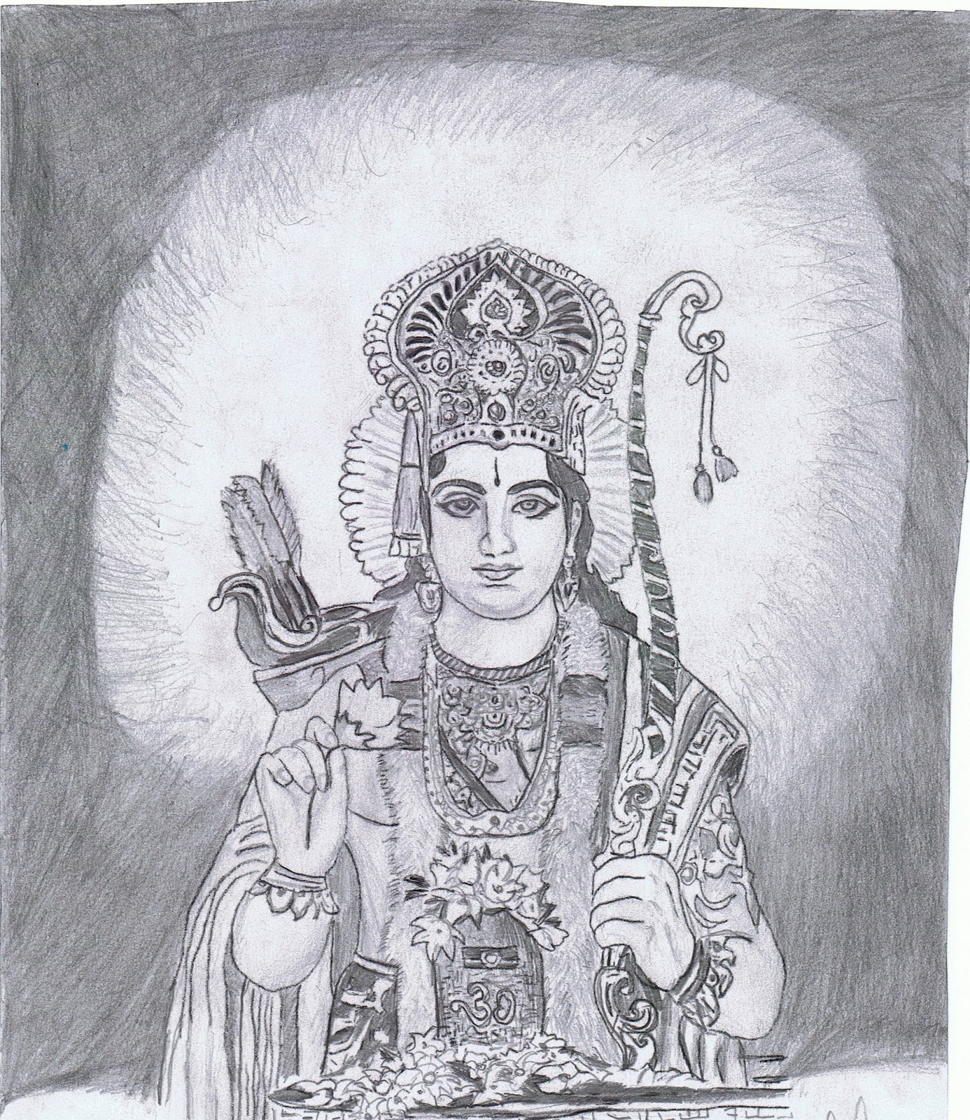 ALL-IN-ONE WALLPAPERS: Pencil Drawings Hindu Gods Wallpapers