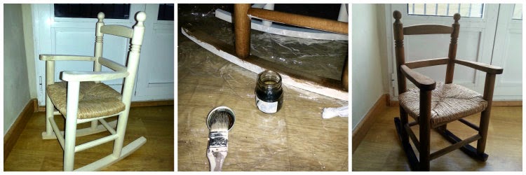 Silla restaurada para bebé Pablo