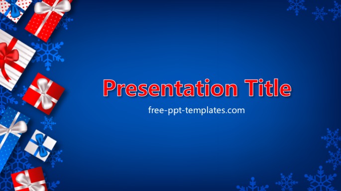 christmas gifts ppt template free powerpoint templates for christmas