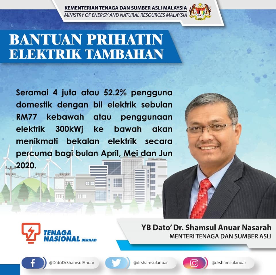 Bantuan Prihatin Elektrik Tambahan, Banyak Diskaun Untuk Rakyat  MyRating