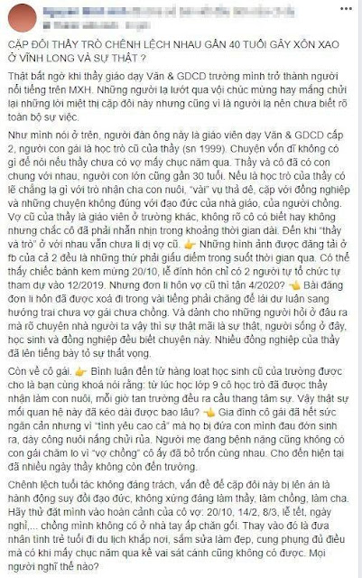 Nhân tình gặp nguy kịch vì tự tử, thầy giáo U53 bỏ trốn, xóa hết hình ảnh yêu đương?