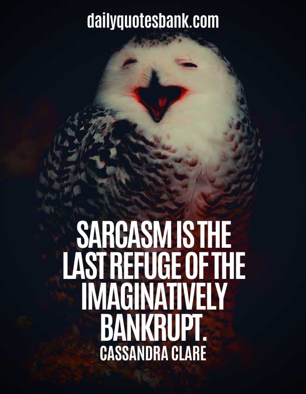 122+ Clever Sarcastic Quotes About Life Lessons Facts