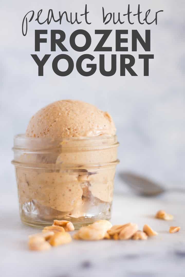 Peanut Butter Frozen Yogurt Homemade recipes